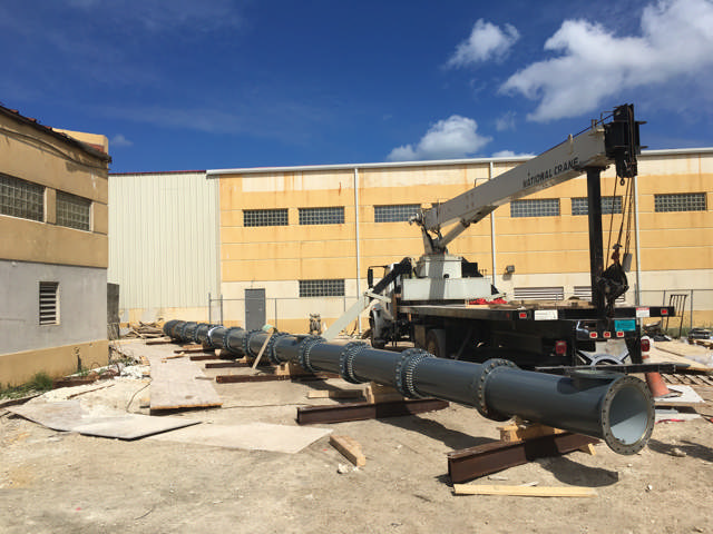 Four 20-meter turbine pumps for the Bahamas